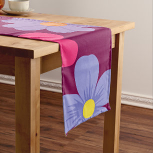 A Multi Colour Flowers Design Long Table Runner