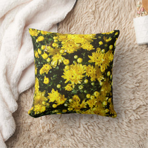 A Multitude of Yellow Mums Cushion