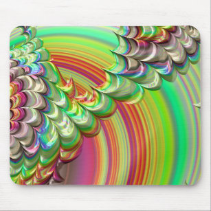 A Multitude of Zany Shades Fractal Pattern  Mouse Pad