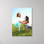 A mum helps her five-year-old girl with a yoga canvas print<br><div class="desc">AssetID: 119455568 / {Katrina Wittkamp} / A mum helps her five-year-old girl with a yoga</div>