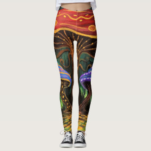 A Mushroom World Leggings