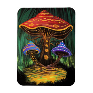 A Mushroom World Magnet