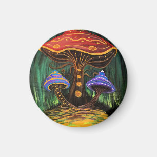 A Mushroom World Magnet