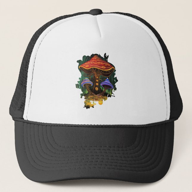 A Mushroom World Trucker Hat (Front)