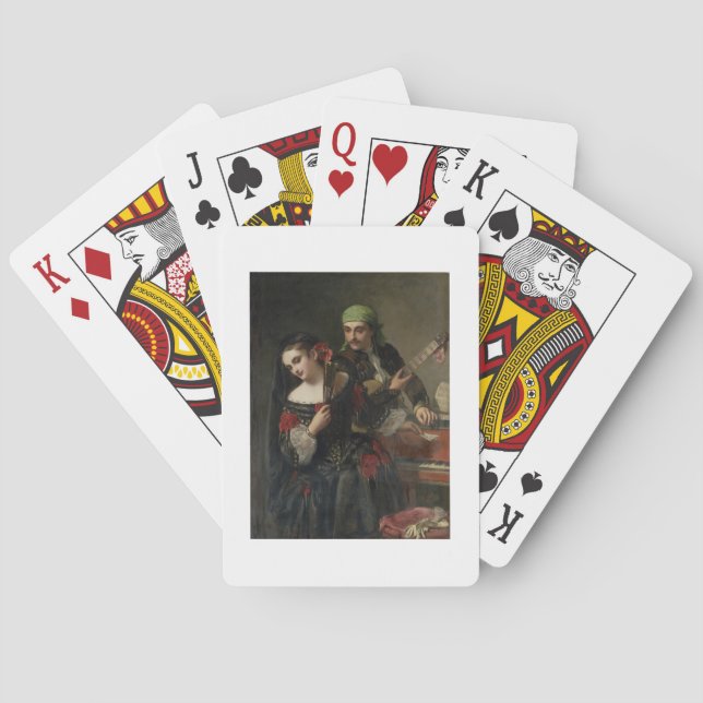 A Music Lesson, Seville Playing Cards (Back)