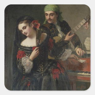 A Music Lesson, Seville Square Sticker