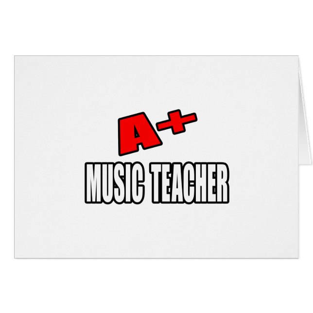 A+ Music Teacher (Front Horizontal)