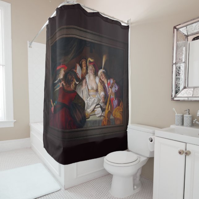 A Musical Company by Gerard Seghers Shower Curtain (In Situ)