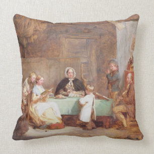 A Musical Evening (oil on canvas) 2 Cushion