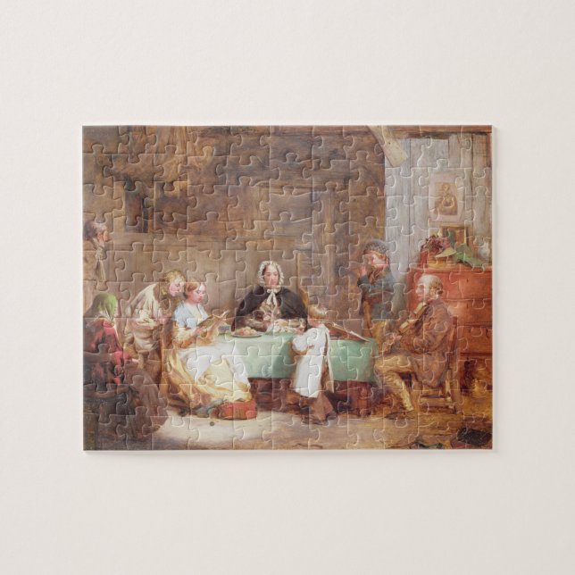 A Musical Evening (oil on canvas) 2 Jigsaw Puzzle (Horizontal)