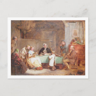 A Musical Evening (oil on canvas) 2 Postcard