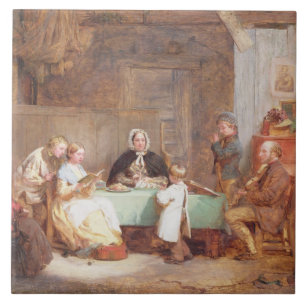 A Musical Evening (oil on canvas) 2 Tile