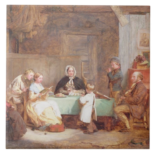 A Musical Evening (oil on canvas) 2 Tile (Front)