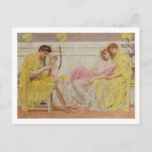 A Musician, c.1867 (oil on canvas) Postcard
