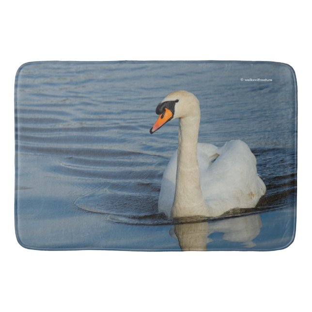 A Mute Swan Approaches Bath Mat (Front)