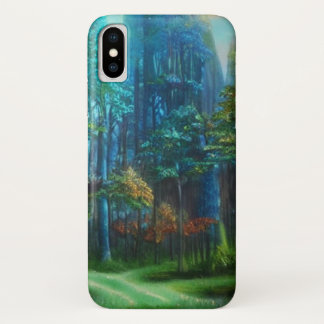A mysterious forest scene with a crossroads Case-Mate iPhone case
