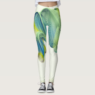 A Mystic Multicolor Geometrical Abstract Design Leggings