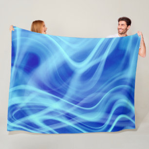 A Mystical Blue Fog Fleece Blanket