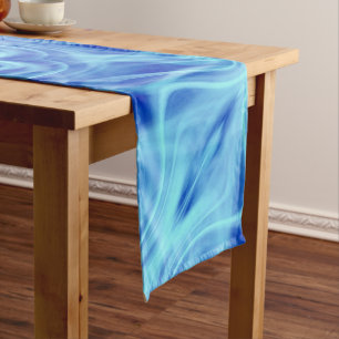 A Mystical Blue Fog Medium Table Runner