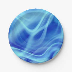 A Mystical Blue Fog Paper Plate