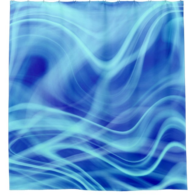 A Mystical Blue Fog  Shower Curtain (Front)