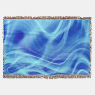A Mystical Blue Fog Throw Blanket
