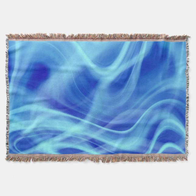 A Mystical Blue Fog  Throw Blanket (Front)