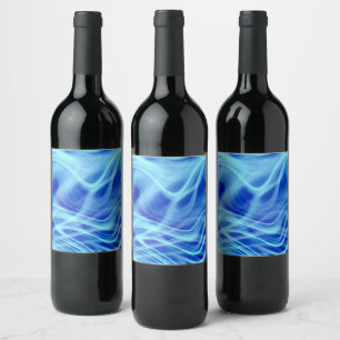 A Mystical Blue Fog  Wine Label