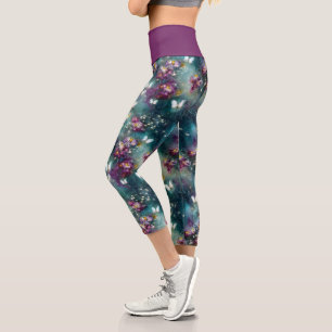 A Mystical Butterfly Series Design 11 Capri Leggings