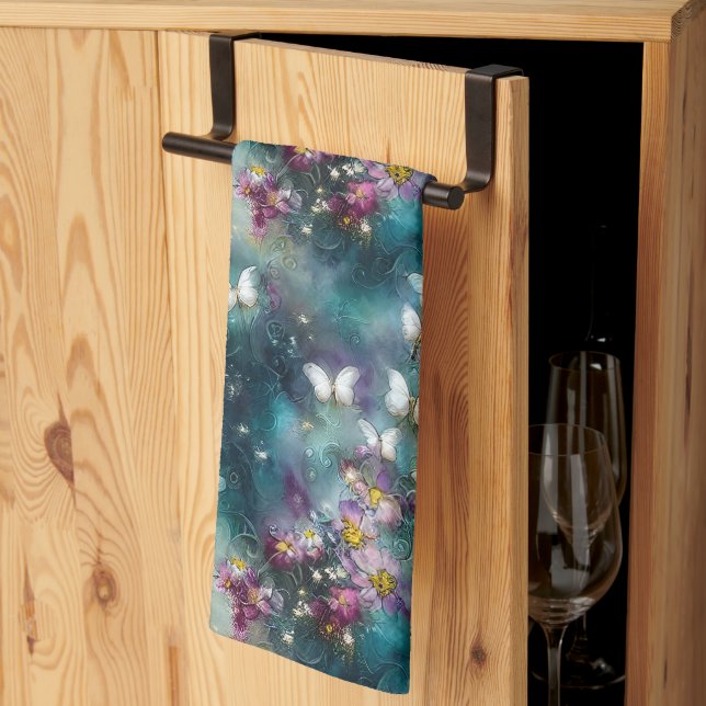 A Mystical Butterfly Series Design 11 Tea Towel (Thirds Fold)