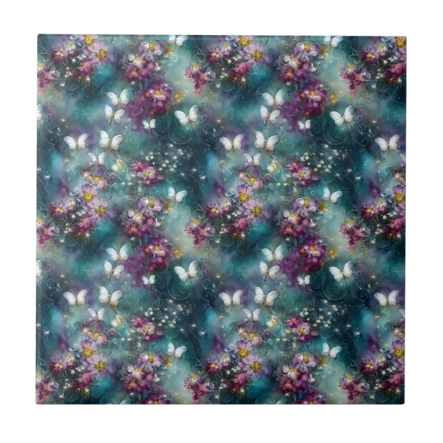 A Mystical Butterfly Series Design 11 Tile (Front)