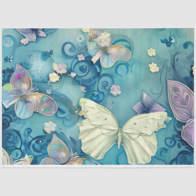 A Mystical Butterfly Series Design 12 Tissue Paper (Front)