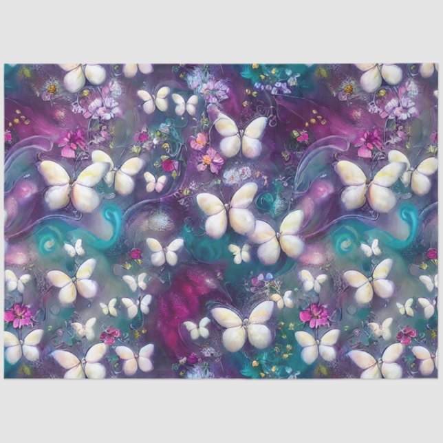 A Mystical Butterfly Series Design 4 Tissue Paper (Front)
