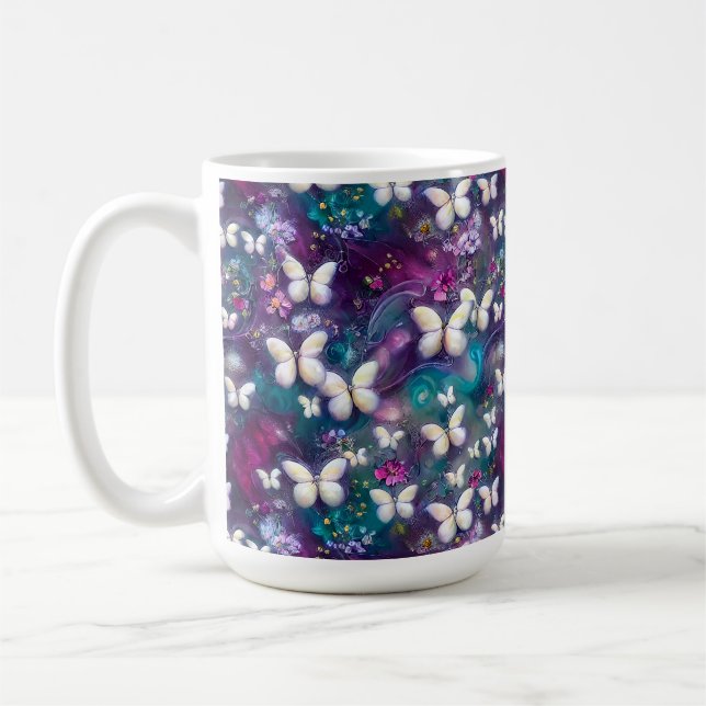 A Mystical Butterfly Series Design 5 Coffee Mug (Left)