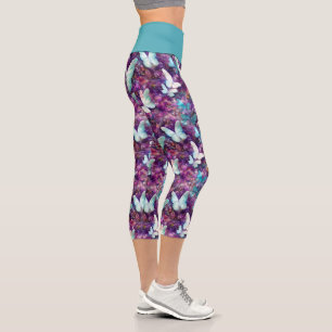 A Mystical Butterfly Series Design 7 Capri Leggings