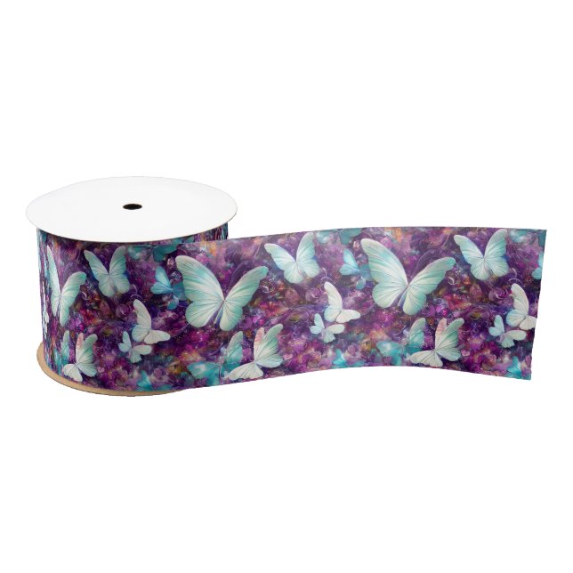 A Mystical Butterfly Series Design 7 Satin Ribbon (Spool)