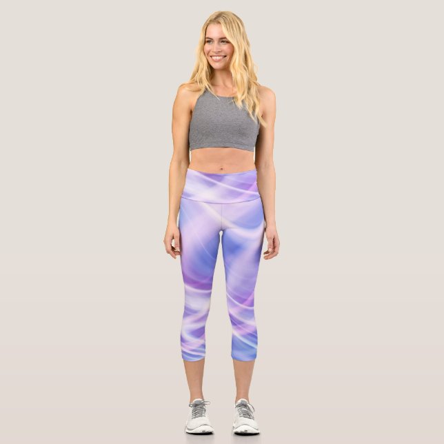 A Mystical Pastel Fog  Capri Leggings (Front)