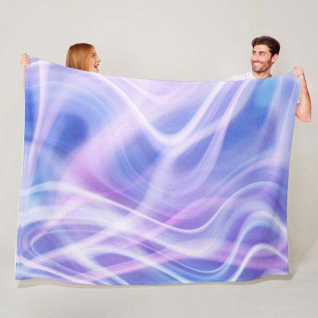 A Mystical Pastel Fog  Fleece Blanket (In Situ)