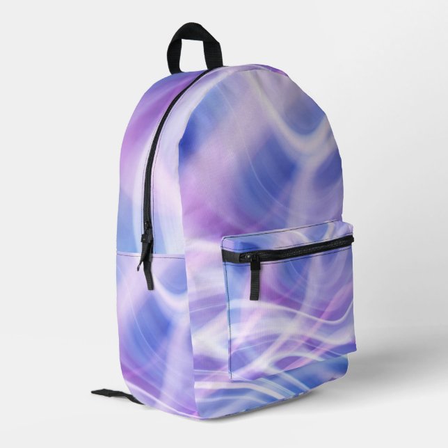 A Mystical Pastel Fog  Printed Backpack (Back Corner Left)