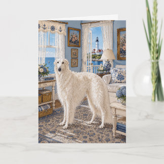 A Nantucket Borzoi Card
