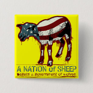 A Nation of Sheep Button