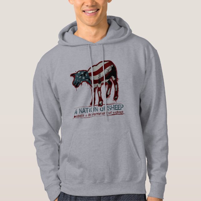 A Nation of Sheep T-Shirt Hoodie (Front)