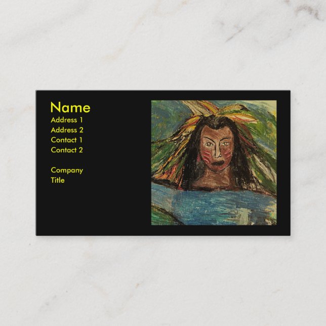 A NATIVE SITUATION BUSINESS CARD (Front)