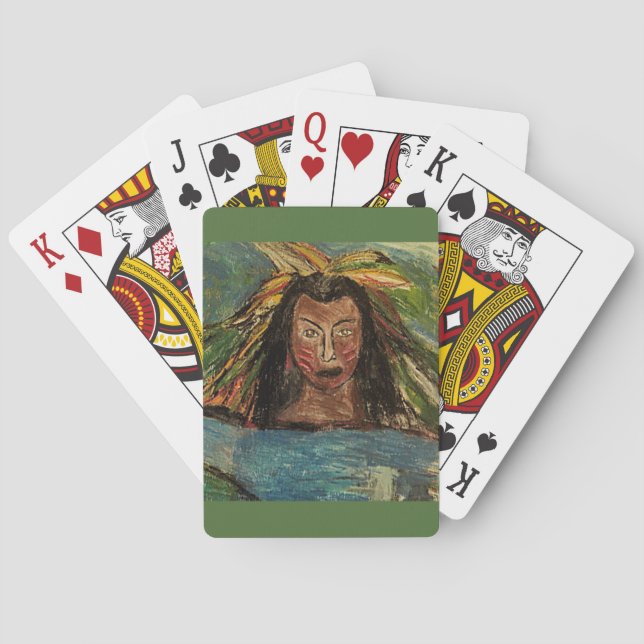 A NATIVE SITUATION PLAYING CARDS (Back)