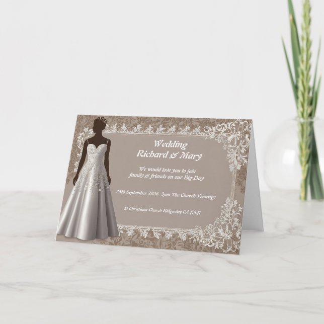 A Natural Elegance Wedding Invitation (Front)