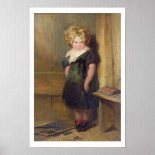 A Naughty Child (oil on canvas) Poster