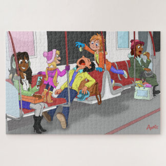 A naughty kid in the Subway Jigsaw Puzzle
