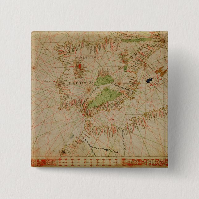 A nautical atlas 15 cm square badge (Front)