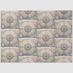 A Nautical Compass Series Design 14 Tissue Paper