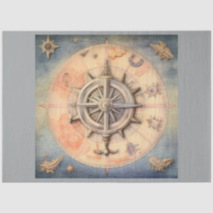 A Nautical Compass Series Design 1 Tissue Paper